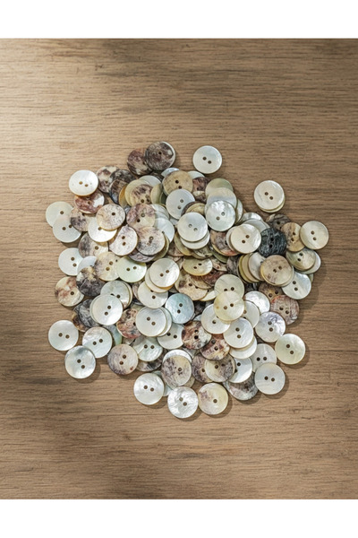 NESGO MODA زر طبيعي أصلي 24 مقاس 15.3 ملم/20 قطعة