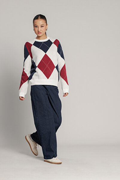 Nisan BAKLAVA PATTERNED KNIT SWEATER