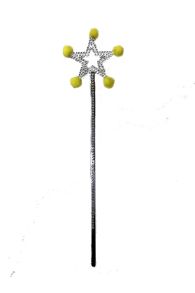 magicool Star Fairy Wand Magic Wand with Yellow Pompom