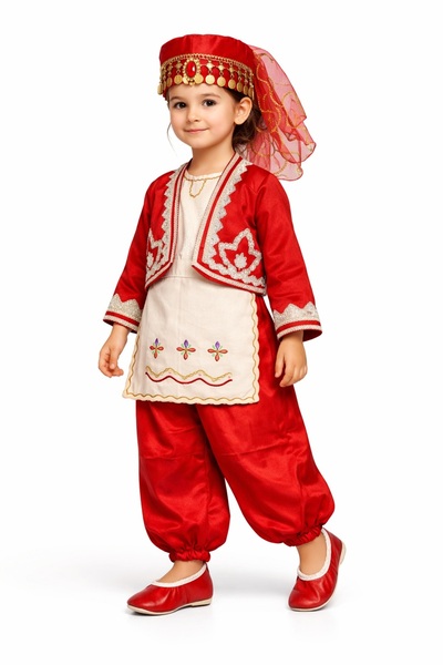 SEDACAN KOSTÜM GÜMÜŞ POTPORİ KIZ ÇOCUK YÖRESEL KOSTÜM