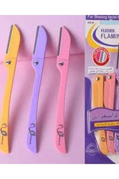 Feather ماكينة حلاقة شعر الوجه فلامنجو - 3 قطع