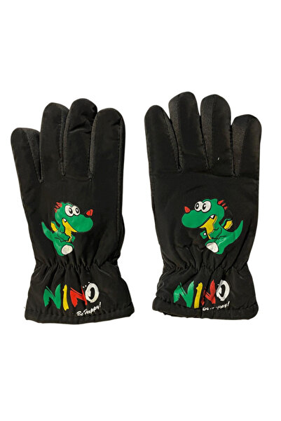 LİNOTTİ Boys' Snow Gloves Dino 4-8 Years