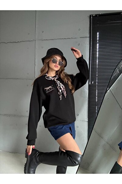 cemo Flok Baskılı Dantel Yaka Asimetrik Elbise