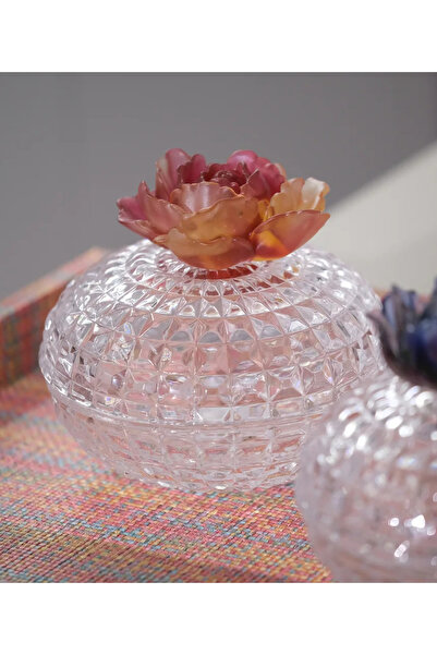 tuan design ÇİÇEK DETAY KRİSTAL ŞEKERLİK TURUNCU