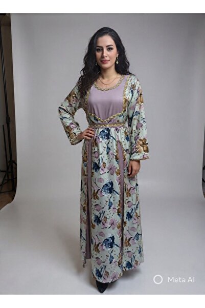 NALA FASHION “Areej Al Banafsej” Jalabiya – The splendor of flowers and the e...