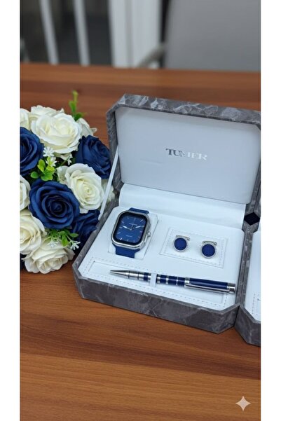Boutique Luxury blue men's gift accessory set