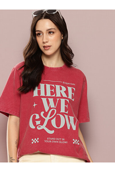 Dillinger By Styli Women Acid Washed Oversized T-Shirt