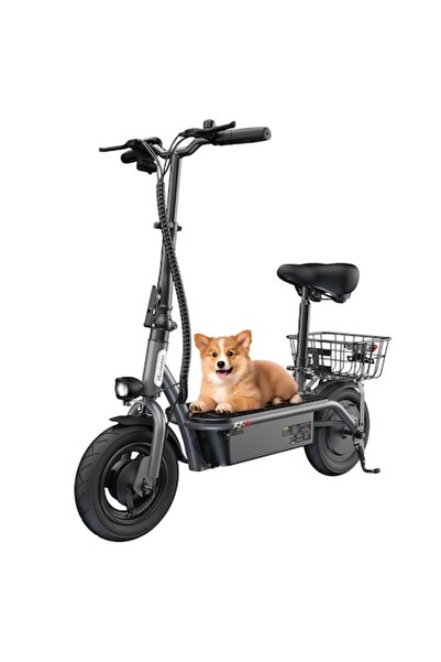 iscooter Trotinetă electrică F2 cu șa și coș spate