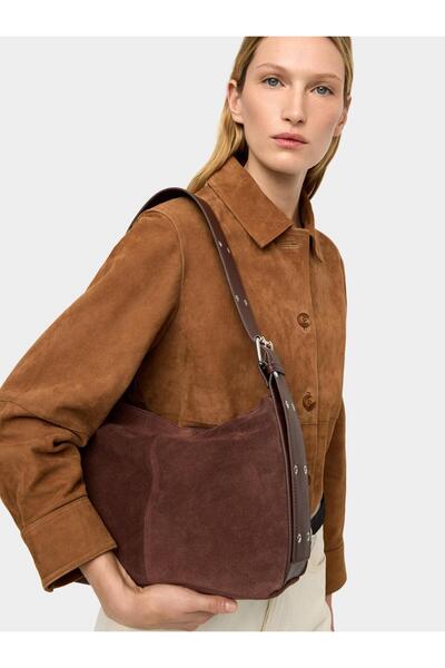 PARFOIS Süet Deri Omuz Çantası
