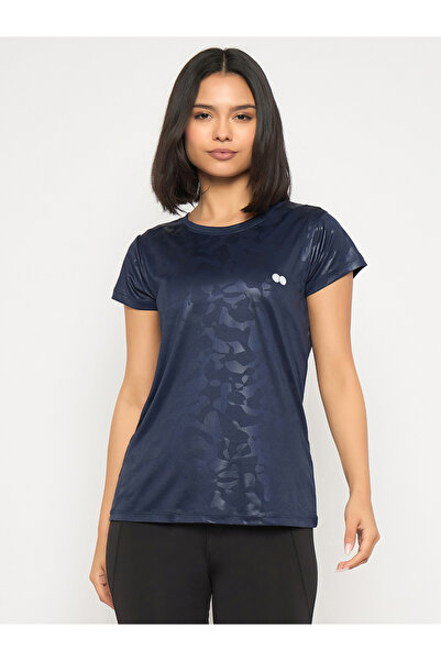 Clovia By Styli Women Navy Blue Comfort Fit T-Shirt