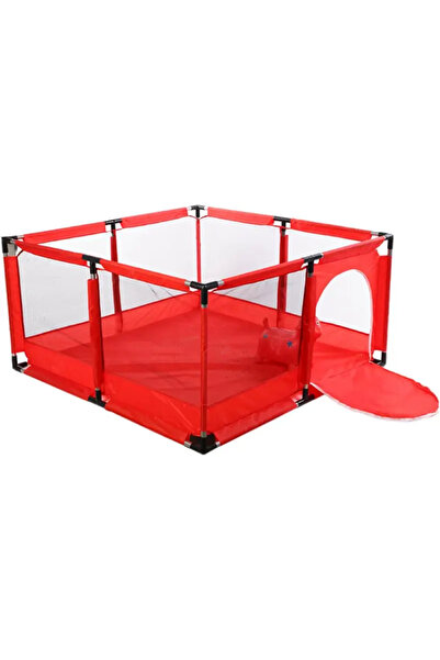 OEM Tarc de Joaca pentru Copii Rosu cu 50 de Bile 126x126 cm