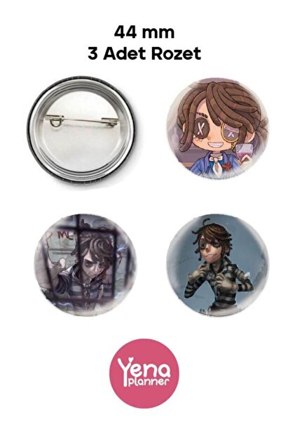 Yenaplanner Set de ornamente pentru geanta Identity V (IDV) / Set de insigne