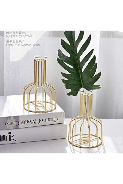 Generic Flower Vase Gold 10x15.5cm