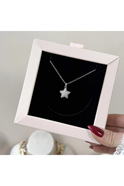 Vintagezegeni Taşlı Balon Yıldız Kolye