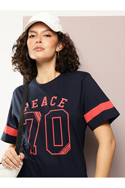 Dillinger By Styli تيشيرت نسائي مطبوع قصة فضفاضة