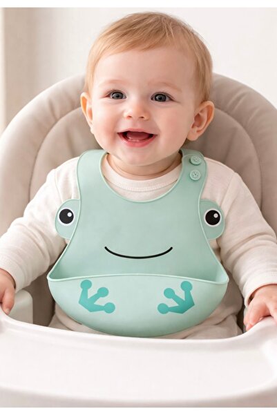 Pembelia Life Silikon Bebek Mama Önlüğü Çocuk Mama Önlük Leke Tutmaz Yıkanabilir
