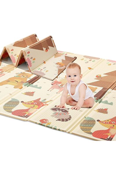 OEM Children's Foldable Play Mat with Forest Animals 200x150 cm