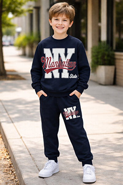 ALKINKİDS طقم ملابس للأولاد من عمر 10-14 سنة مصنوع من القطن بنسبة 100% مكون م...