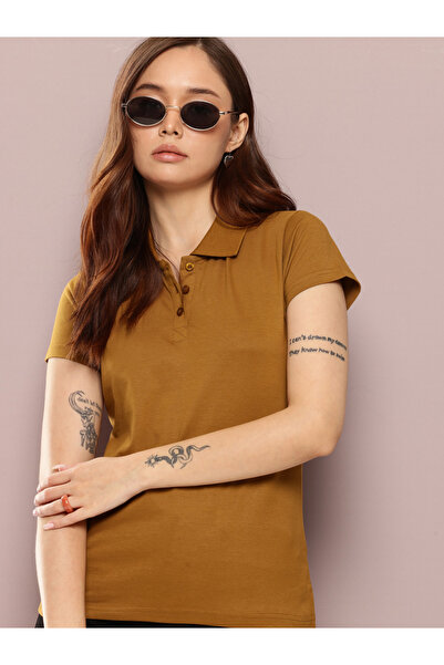 Dillinger By Styli Women Regular Fit Solid Polo T-Shirt