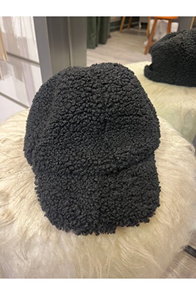 gozdeasutayaccessory Black Boucle Hat