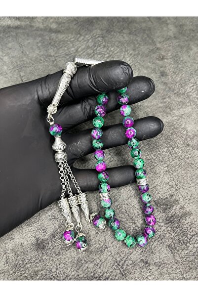 Mos Tespih سبحة من حجر الأنيوليت الطبيعي عالي الجودة