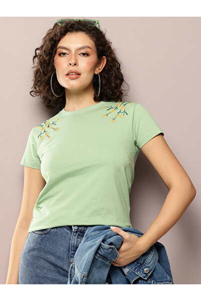 Dillinger By Styli Women Regular Fit Crew Neck T-Shirt