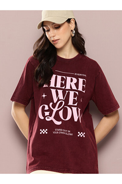 Dillinger By Styli Women Acid Washed Oversized T-Shirt