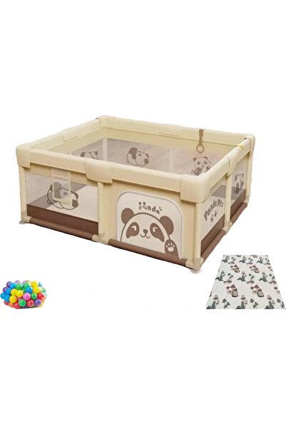 OEM Tarc de Joaca Bebelusi cu Covor si 60 Bile Model Panda 180x150