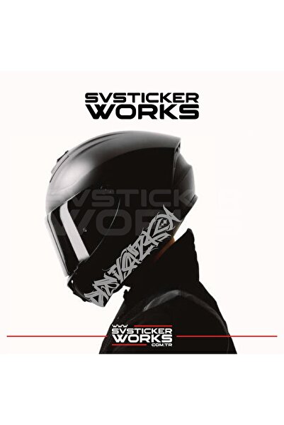 ARONA Tribal Desen Dekor Kask Sticker Tüm Kasklar Uyumlu Tek Yön 1 Adet