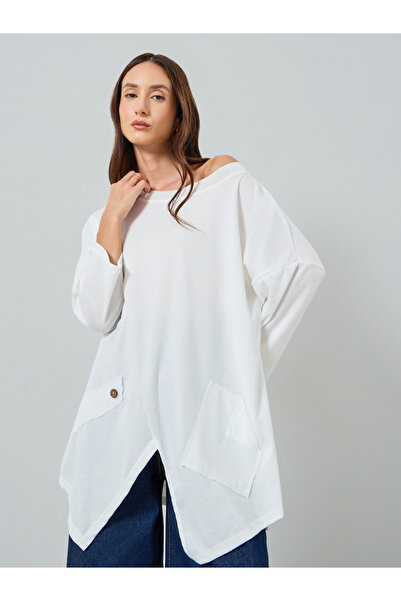 Take Two By Styli Women Asymmetric Hem Long Sleeve Top