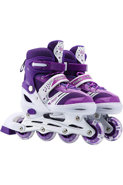 OEM Role Reglabile cu Roți Iluminate și Frână de Siguranță 35-38