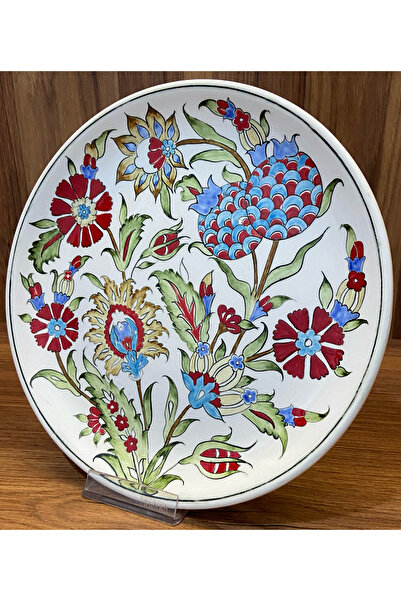 özlem art gallery EL YAPIMI ÇİNİ TABAK & DUVAR TABAĞI 25 cm