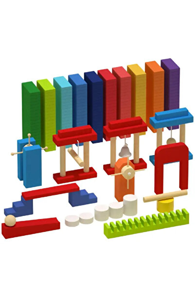 OEM Joc Domino din Lemn pentru Copii cu 1200 Piese Colorate