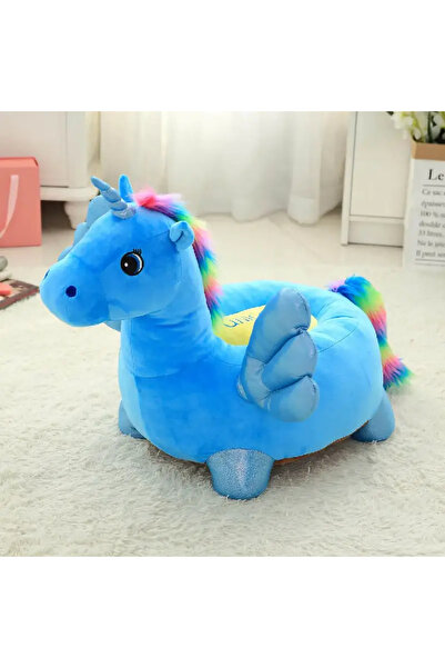 OEM Unicorn Albastru Fotoliu de Plus pentru Copii