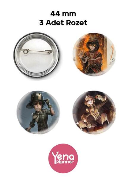 Yenaplanner Set de ornamente pentru geanta Identity V (IDV) / Set de insigne