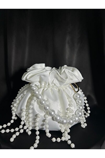 Bridal Luxe Ivory – pearl detailed bridal bag