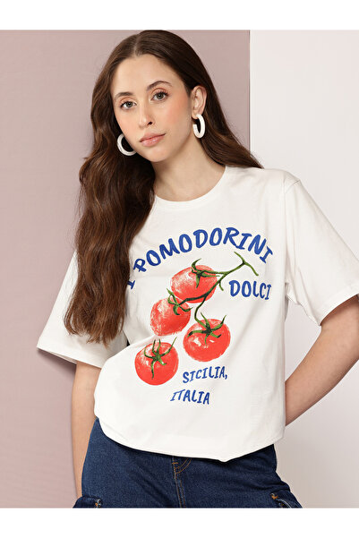 Dillinger By Styli Women Oversized Crew Neck T-Shirt