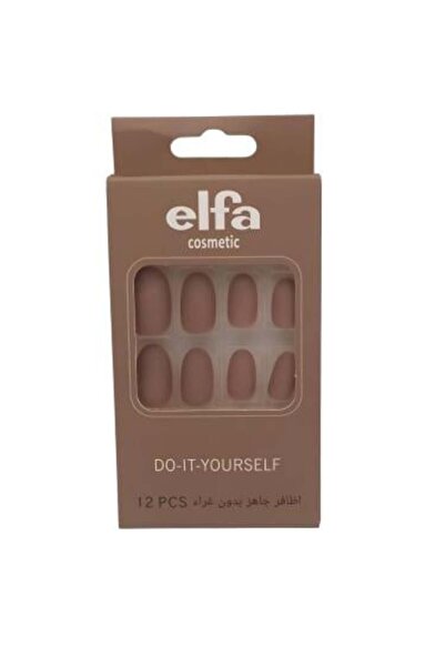ELFA Ready-to-use Nail Set Without Adhesives with 12 Stunning Pieces for Flaw...