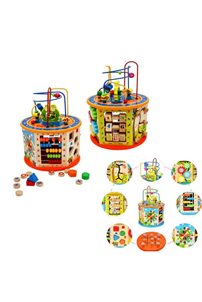 OEM Jucarie din Lemn Centru de Activitati 8in1 Montessori