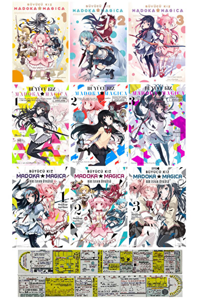 Komik Şeyler Büyücü Kız Madoka Magica 9 Cilt Manga Seti/Hayaletlerin Ayaklanı...