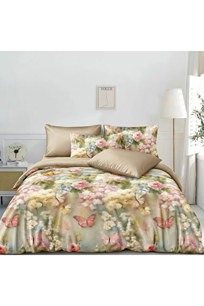 OEM Bed linen with elastic 180x200 for double bed 2 people, 4 pieces, DREAM-0785