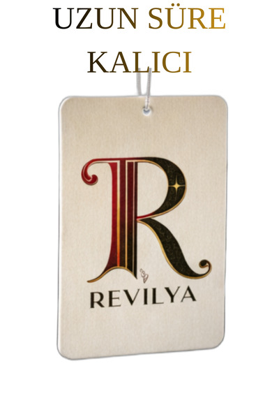 Revilya Premium Askılı Oto Kokusu – Uzun Süre Kalıcı Vanilya – Şık Tasarım Ar...