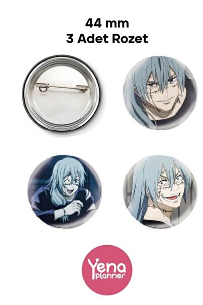 Yenaplanner Jujutsu Kaisen Bag Ornament/Badge Set