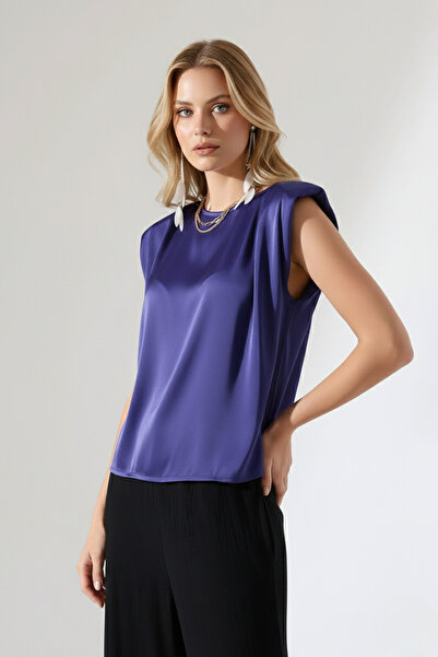 İntive Lingerie Women's Shoulder Pad Pack Satin Tank Top