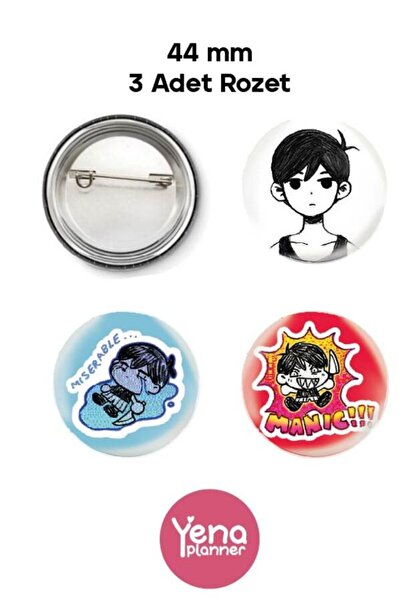 Yenaplanner Set de ornamente pentru geanta Omori / Set de insigne