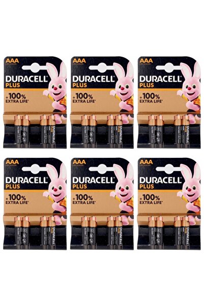 Duracell 1.5V Alkaline AAA Batteries – Advanced Power Pack (6 Pieces)
