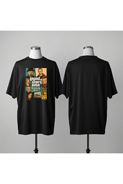 Vordevia Breaking Bad Baskılı Bisiklet Yaka Geniş Kalıp Unisex Tshirt
