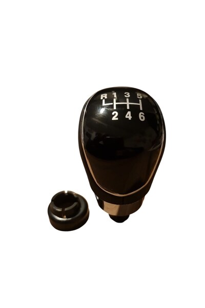 FVR Volvo S40 V50 C30 2005-2010 6 Forward Gear Shift Knob Leather Cover Black...