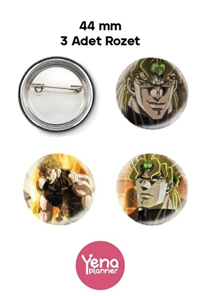 Yenaplanner Jojo's Bizarre Adventure Bag Ornament / Badge Set