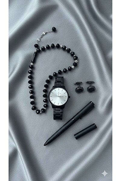 Boutique Luxury black men's gift accessory set (4 pieces)